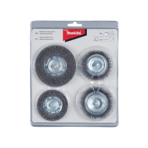 Makita - 4-dijelni set kružnih čeličnih četki 63-100mm D-65729