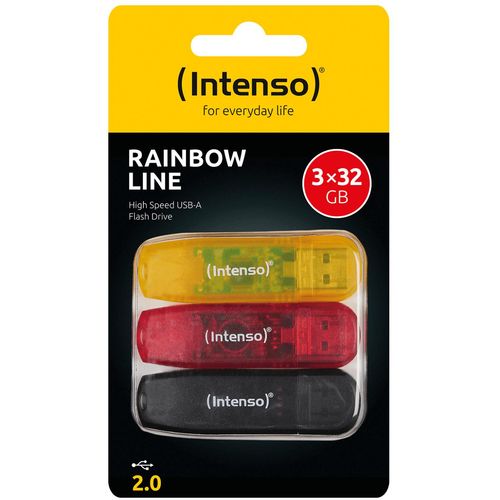 (Intenso) USB Flash drive 32GB Hi-Speed USB 2.0,Rainbow Line, 3 kom - USB2.0-32GB/Rainbow, 3 kom slika 3