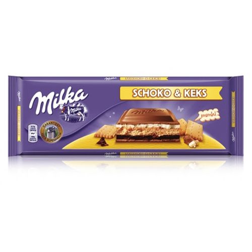 Milka čokolada choco&biscuit 300g slika 1