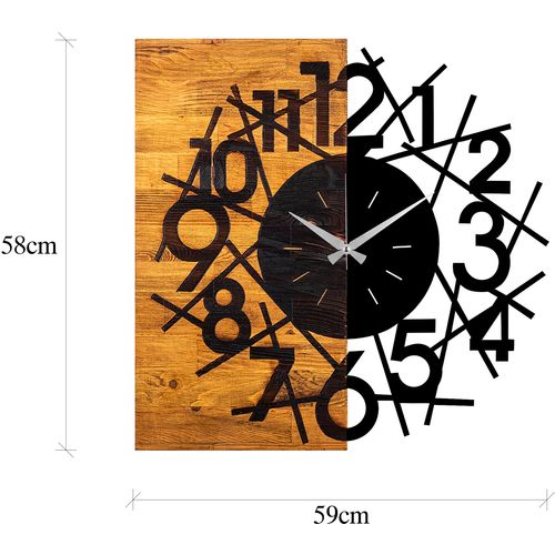 Wallity Ukrasni drveni zidni sat, Wooden Clock 26 slika 7