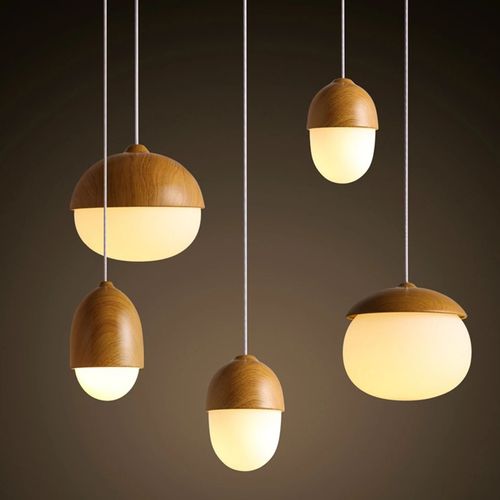 TOOLIGHT Viseća stropna svjetiljka Orzeszek Metal Wood APP952-1CP slika 10