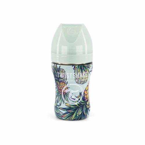 Twistshake Anti-Colic Flašica / Nerdjajuci Celik 260Ml Pineapple slika 1