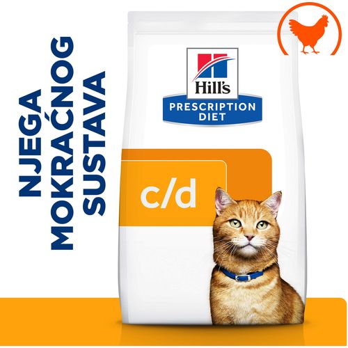 Hill's Prescription Diet c/d Multicare Urinary Care Hrana za Mačke s Piletinom, 3 kg slika 1