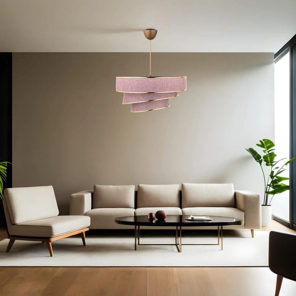 Luster 'Couper' u Zlatnoj Boji s Pamučnom Kapom slika 1