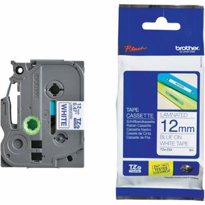 POT  TRAKA TZE233 12mm plavo na bijelo