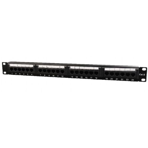 NPP-C624CM-001 Gembird Cat.6 24 port patch panel with rear cable management slika 1