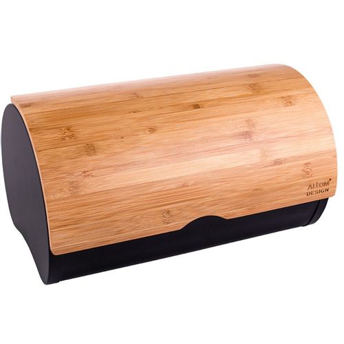 Altom Design posuda za kruh s bambusovim poklopcem crna 38x24x20 cm - 020401752 slika 5