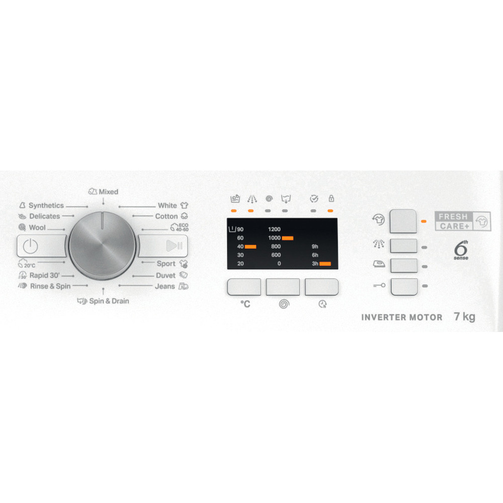 WHIRLPOOL Mašina za veš FFL 7269 W EE / 1200 rpm, 7 kg slika 4