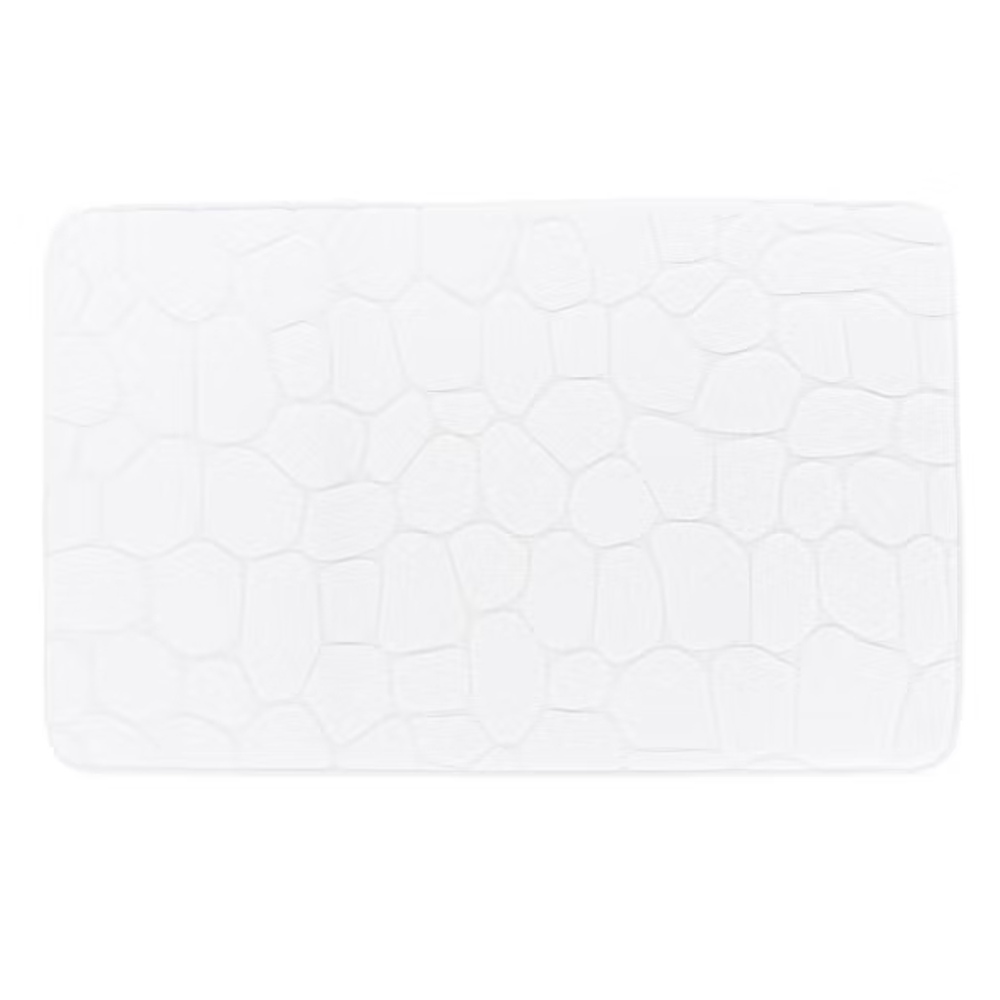 Tendance kupaonski tepih balls 45x75 cm mikrofibra, bijeli slika 2