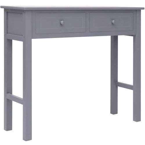 Konzolni stol sivi 90 x 30 x 77 cm drveni slika 34