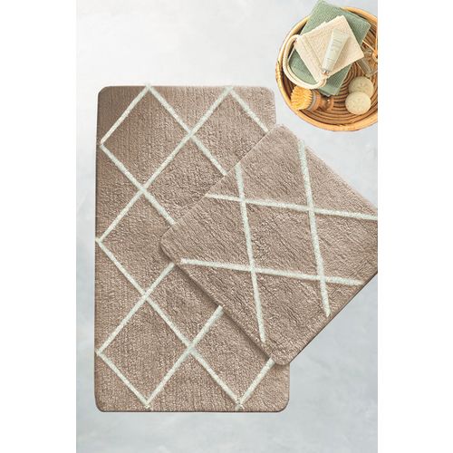 Alinda - Stone Stone Bathmat Set (2 Pieces) slika 1