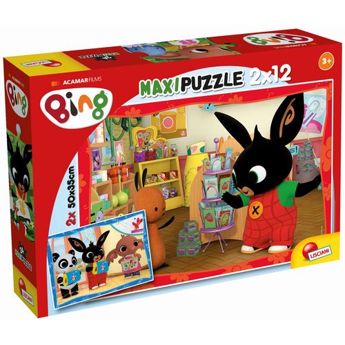 LISCIANI BING maxi puzzle 2x12 kom, u školi 81233 slika 4