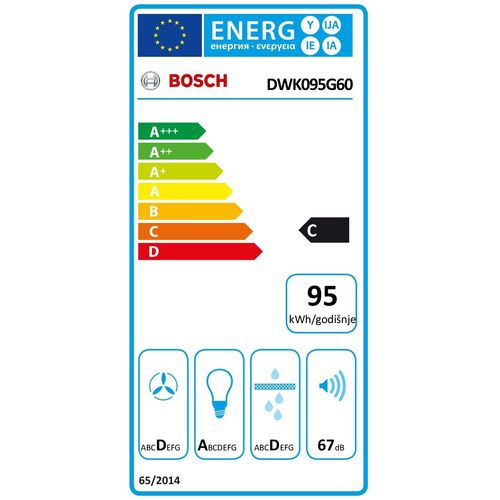 Bosch zidna napa DWK095G60 slika 11