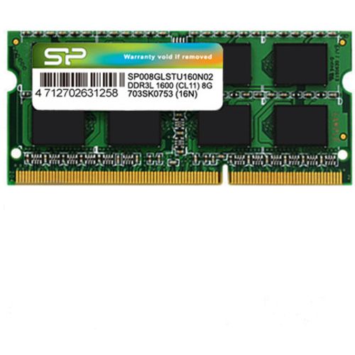 RAM SODIMM DDR3 Silicon Power 8GB 1600MHz SP008GLSTU160N02 slika 1