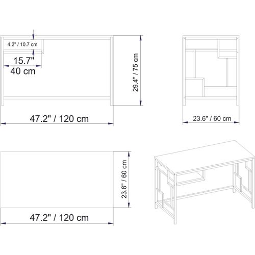 Victory - Gold Gold
White Study Desk slika 5