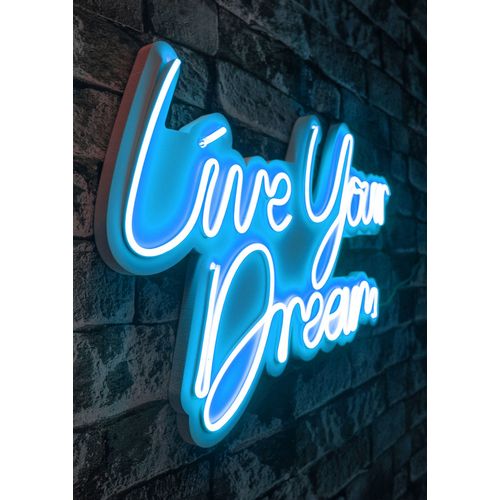 Wallity Ukrasna plastična LED rasvjeta, Live Your Dream - Blue slika 7