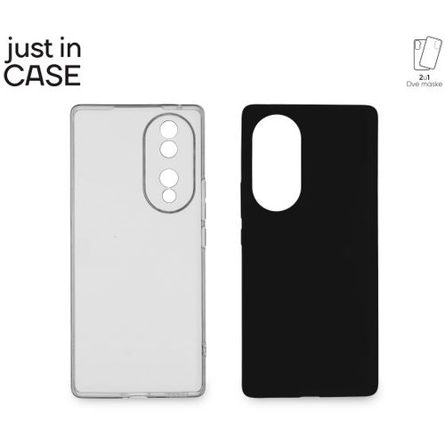 2u1 Extra case MIX paket CRNI za Honor 70 slika 1