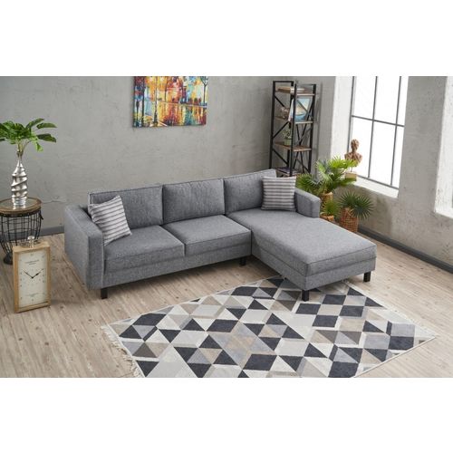 Atelier Del Sofa Kutna garnitura, Sivo, Kale Linen Right - Grey slika 3