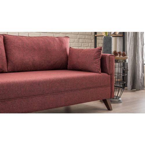 Atelier Del Sofa Kutna garnitura, Bordo crvena, Bella Corner Sofa Left 1 - Claret Red slika 4