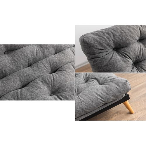 Saki - Light Grey Light Grey 3-Seat Sofa-Bed slika 5