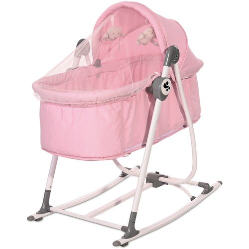 LORELLI CRADLE ALICANTE Kolijevka i Njihalica za Bebe 2u1 Pink (0-6mj/do 9kg) slika 2