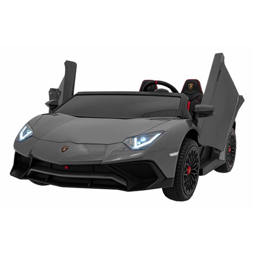 Licencirani auto na akumulator Lamborghini Aventador SV STRONG - dvosjed - sivi slika 1