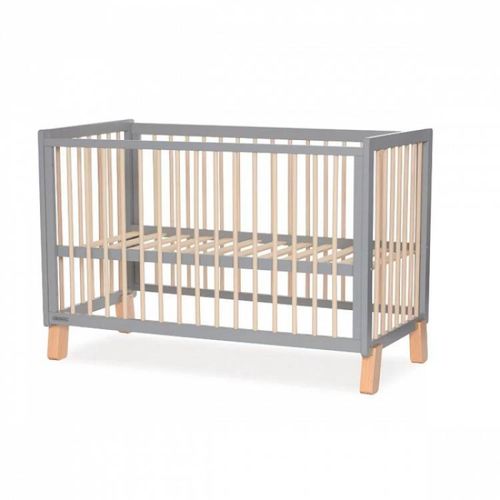 Kinderkraft krevetac za bebe Lunky Wooden grey slika 1