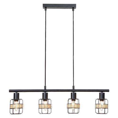 Rabalux Indiana, metal Visilica lampa,E14 4x MAX25W, mat crna slika 2