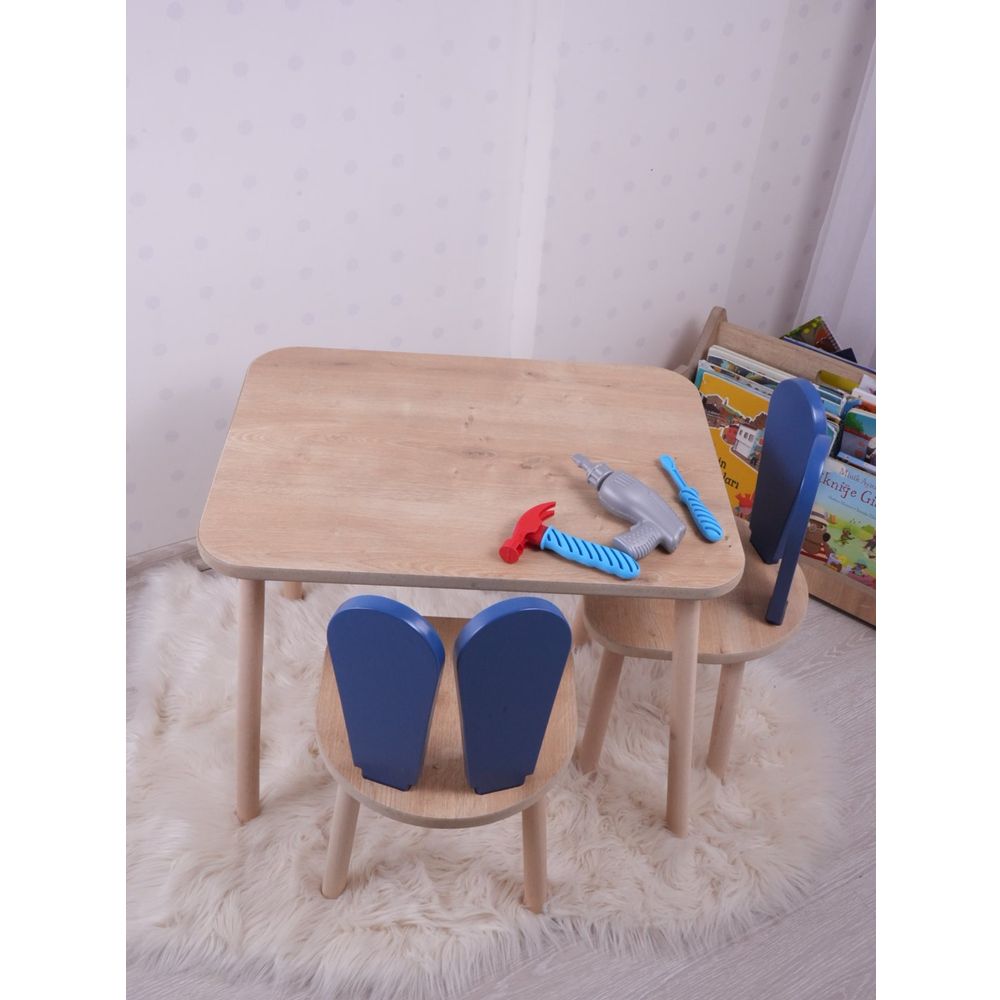 Bunny One Set Stolica - Plava, Smeđa slika 1