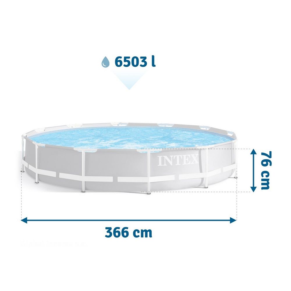 Vrtni bazen s okvirom Prism 366 x 76 cm 16u1 Intex slika 4