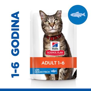 Hill's Science Plan Adult Hrana za Mačke s Oceanskom ribom, 85 g