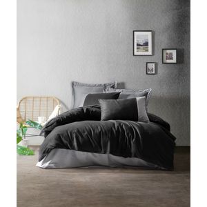 Plain - Black, Grey Black
Grey Ranforce Single Quilt Cover Set