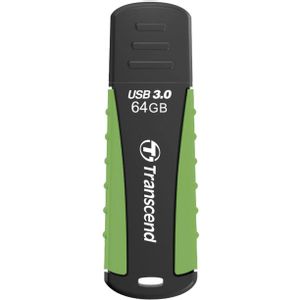 Transcend TS64GJF810 USB 64 GB, JetFlash 810, USB3.0, 85/25 MB/s, Water/Dust proof, Rugged, Black/Green