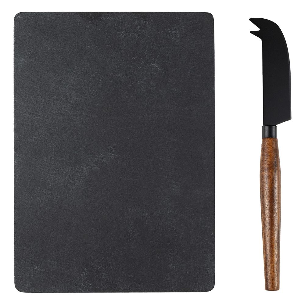 UMAMI, set kamena ploča i nož za sir sa drvenom drškom 2/1 slika 2