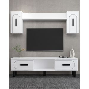 TV Unit Yosun Bohem – Bijela i Crna