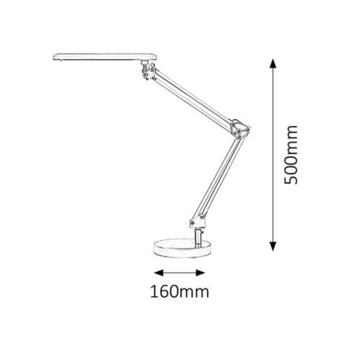 Rabalux Colin stona lampa 5,6W led, bela slika 3