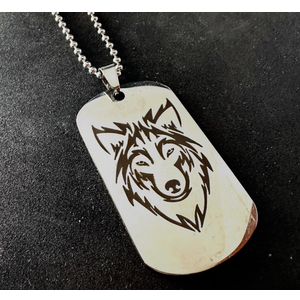 Ogrlica I am Wolf, Silver