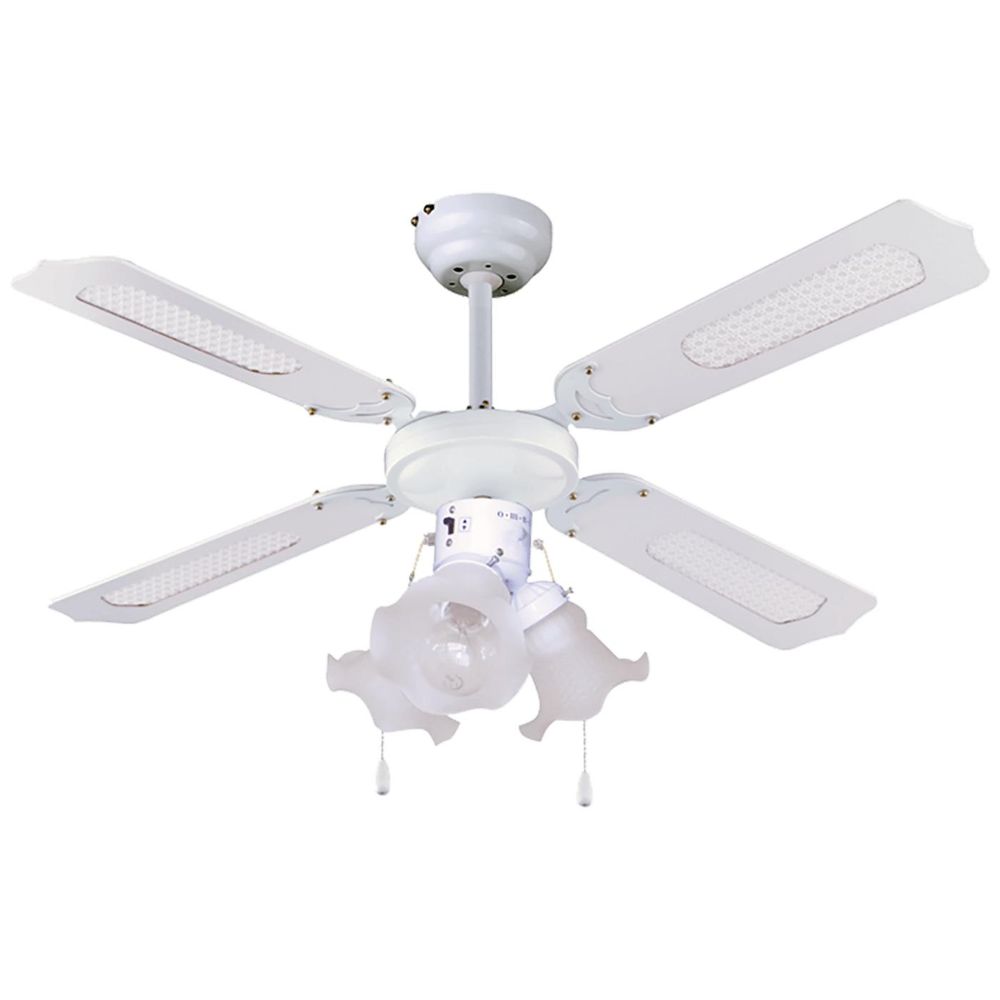 home Ventilator stropni sa rasvjetom, E27, 3 x 60W - CF 1050L slika 1