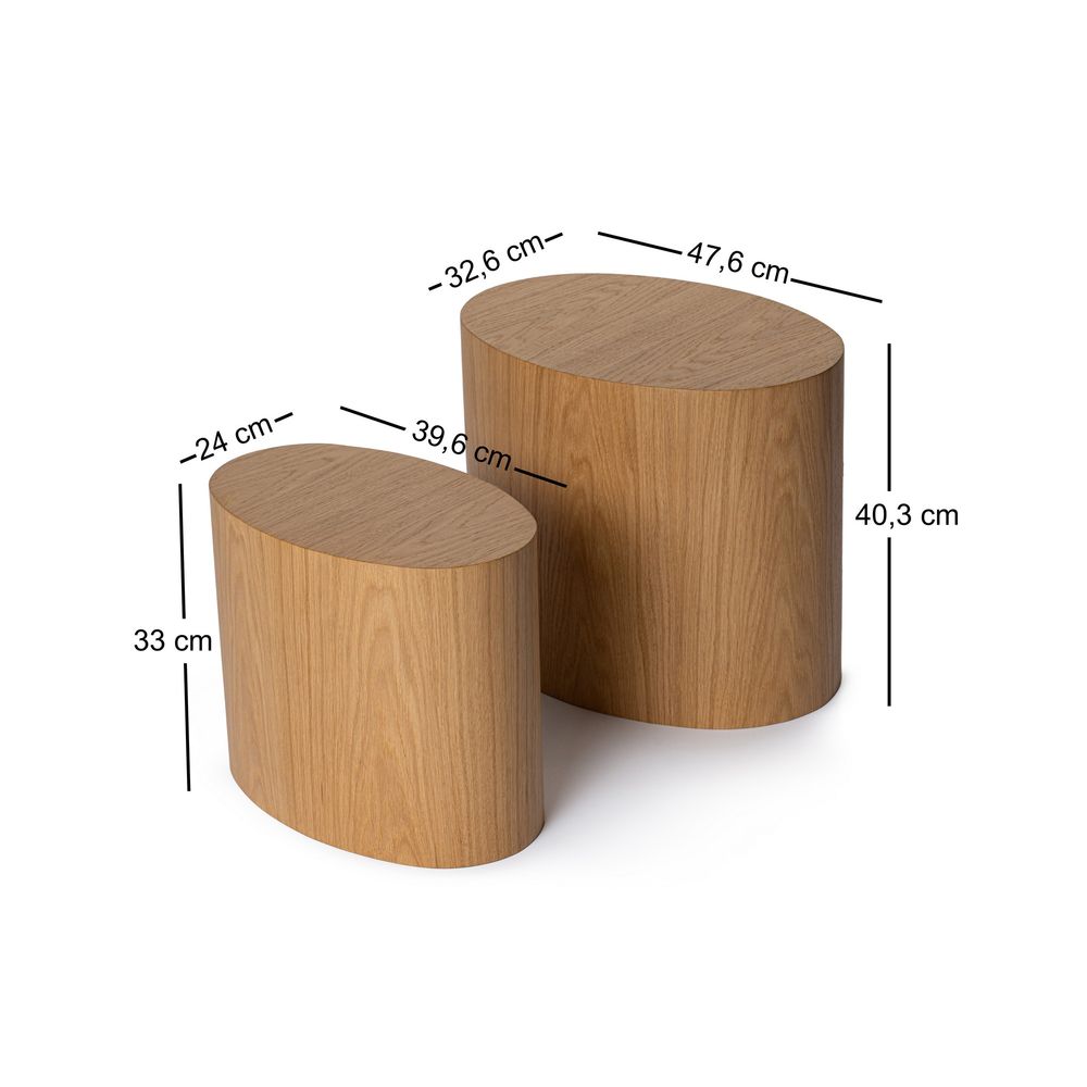 Elipse Set - Set Stolića od Hrasta slika 6
