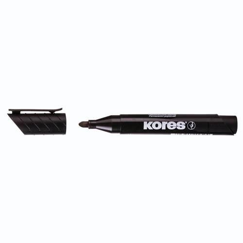 Flomaster Kores, permanent marker, 2093, 1-3 mm, crni slika 2