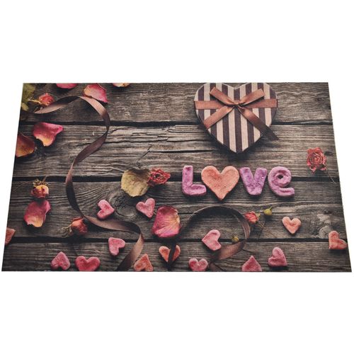 Romantic  Multicolor Pvc Doormat slika 2