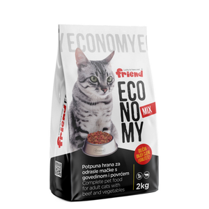 Friend Economy Mix suha hrana za mačke Govedina Povrće 2kg