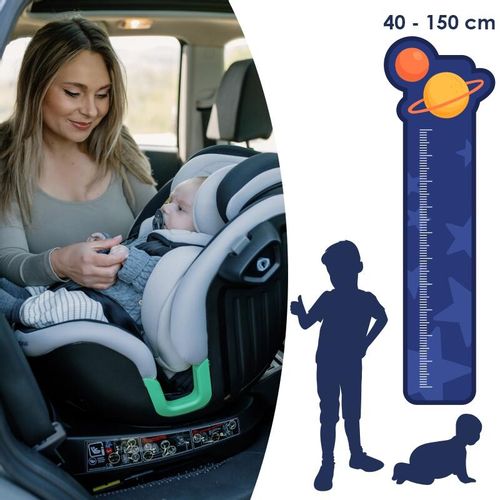 Coccolle Mago - Auto Sedište iSize 40-150 cm Crno Sivo slika 15