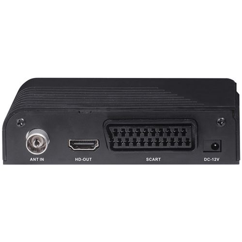 TREVI DVB-T2 prijemnik, H265, HDMI, SCART, daljinski, 12V + 220V, crni HE3365 slika 2