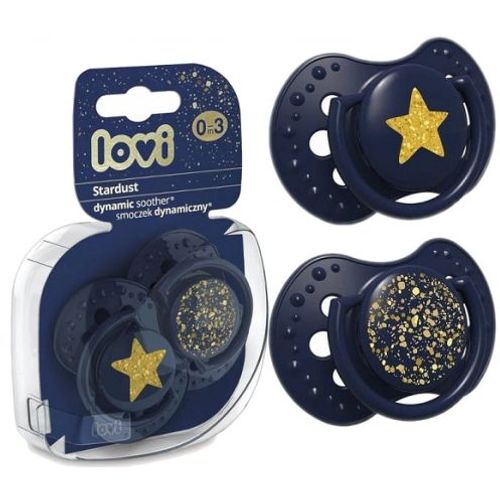 Lovi Silicone Dynamic Varalica 0-3M (2Kom) - Stardust Blue slika 1