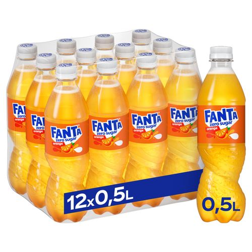 Fanta Orange Zero 0,5l  12komada, XXL slika 1