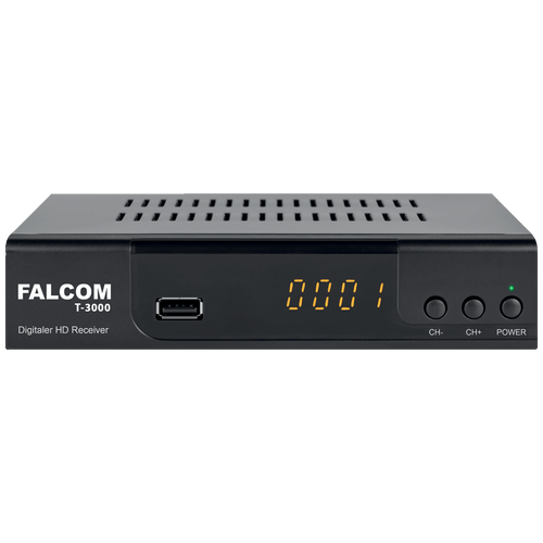 Falcom Prijemnik zemaljski, DVB-T/T2, HEVC, HDMI, USB - T-3000 slika 1