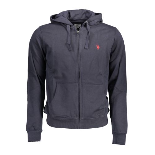 US POLO SWEATSHIRT WITH ZIP BLUE MAN slika 1