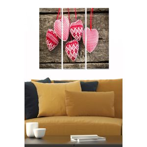 Dekorativna MDF Slika u Boji MDF140895 (Set od 3 Komada)
