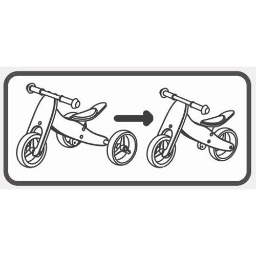 FREE 2 MOVE drveni tricikl bez pedala 2u1, rozi 39630 39630 slika 2